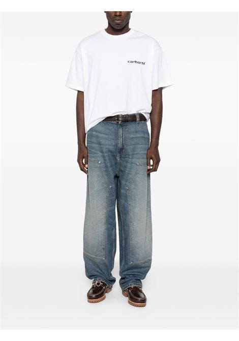 og double knee pant man blue CARHARTT WIP | I03627301.B7